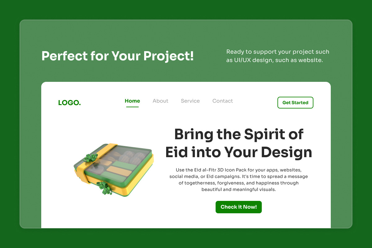 Eid al-Fitr Celebration 3D Icons, a Seasonal Illustration by twinstd (Photo 5 of 7)
