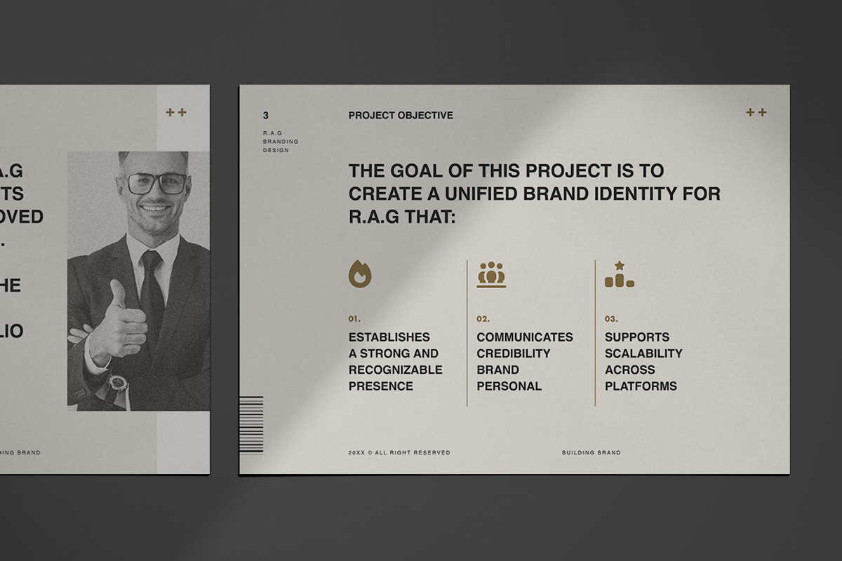 Minimalist Brand Identity Proposal, a Brochure Template by broluthfi (Photo 6 of 9)