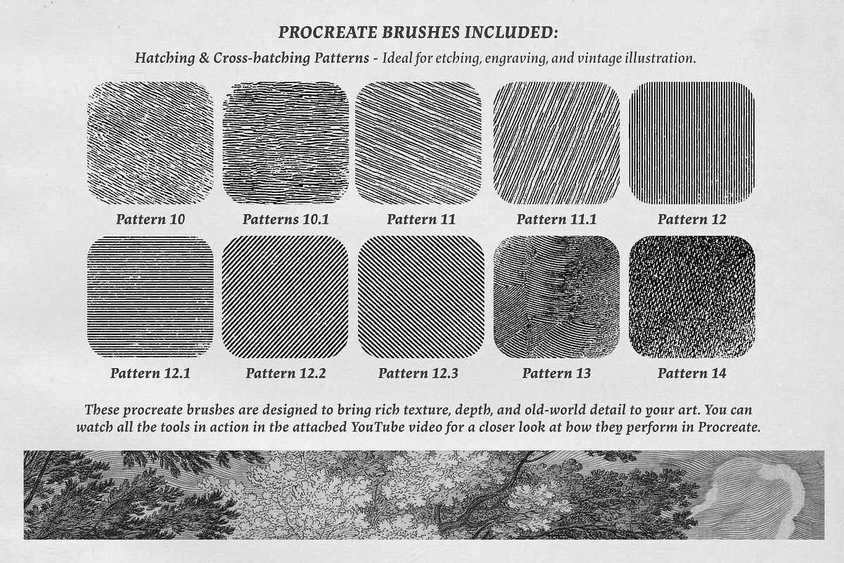 The Prague Engraver Procreate Kit, a Brush Add-On by Digi Life (Photo 5 of 11)