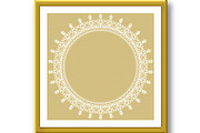 Floral Modern Vector Frame, a Texture Graphic by FineArtStudio (Thumbnail 3 of 3)