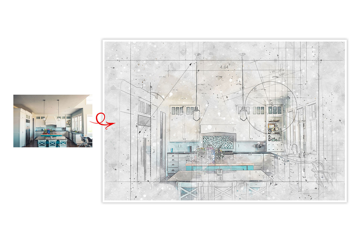 Arch Sketch Photo Effect Template, an Action Add-On by MRI STUDIO (Photo 11 of 33)