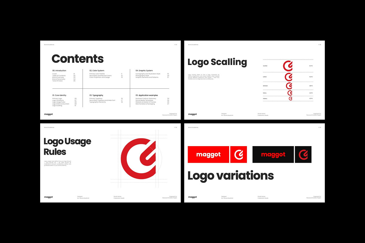 Maggot - Brand Guideline PPT, a Presentation Template by Creatorism (Photo 4 of 13)