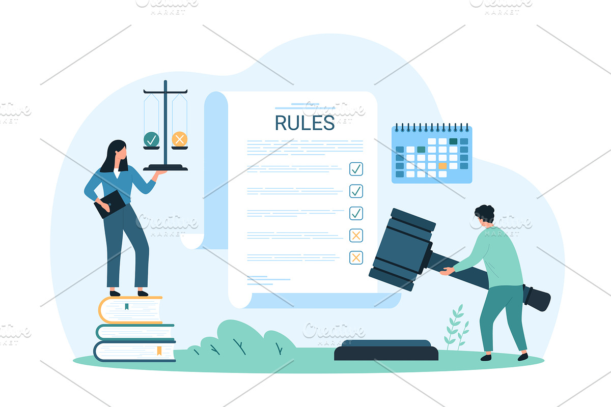 Compliance document corporate plan, a Person Illustration by Flashvector