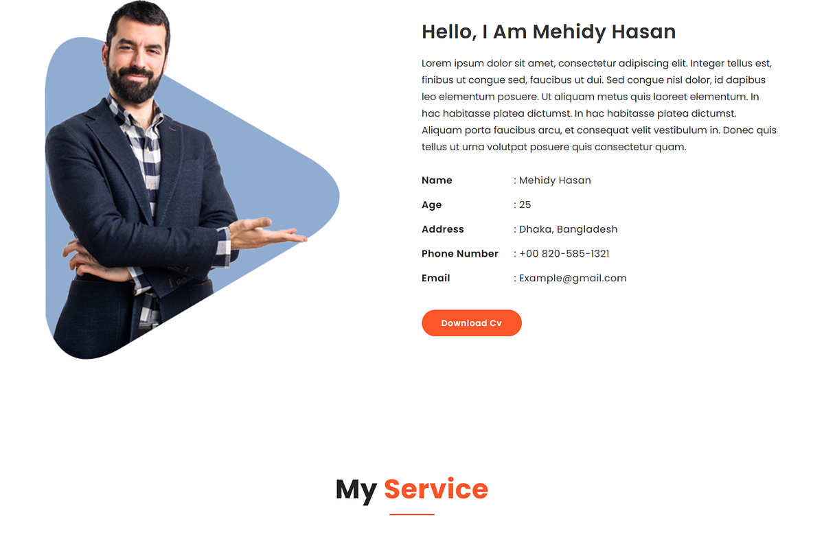 Miraz - Developer Portfolio HTML, a Bootstrap Template by Themeplaza (Photo 2 of 6)