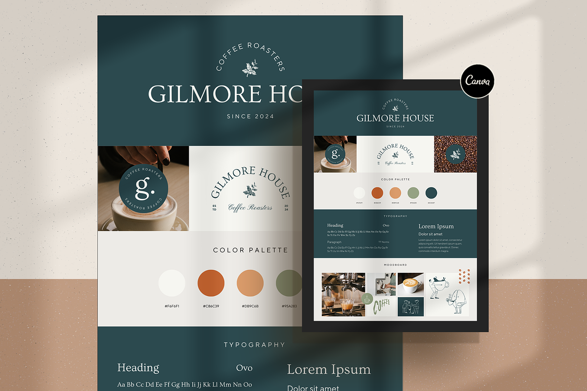 F&B Brand Board, a Branding & Logo Template by Creatif Foundry (Photo 1 of 6)