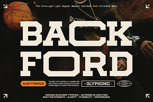 GC Back Ford - Urban Slab Typeface, a Slab Serif Font by Glyphonic