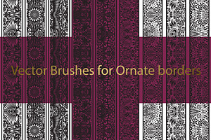 72 Ornate Vector Brushes