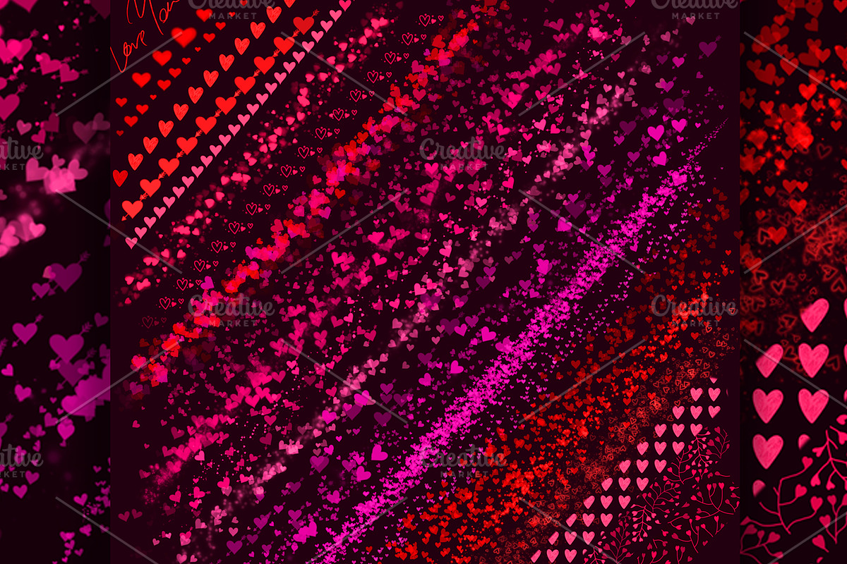 Valentine's Day Procreate Brushes, a Brush Add-On by sundrameda (Photo 4 of 5)