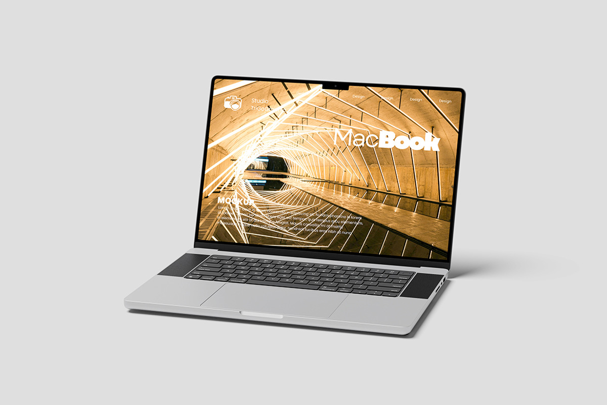 Laptop Mockup, a Wearable Device Mockup by Pikachudesign (Photo 2 of 4)