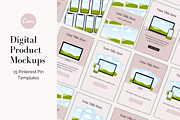 Pinterest Digital Mockups, a Social Media Template by Joanna Lane Designs (Thumbnail 1 of 3)