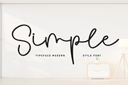 Simple | Script Font, a Handwritten Font by Scratchones (Thumbnail 1 of 8)