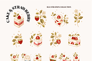 Vintage Cake Logo Set, a Food Illustration by Artflorara (Thumbnail 3 of 9)