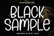 Black Sample | Script Font, a Script Font by Scratchones (Thumbnail 1 of 8)