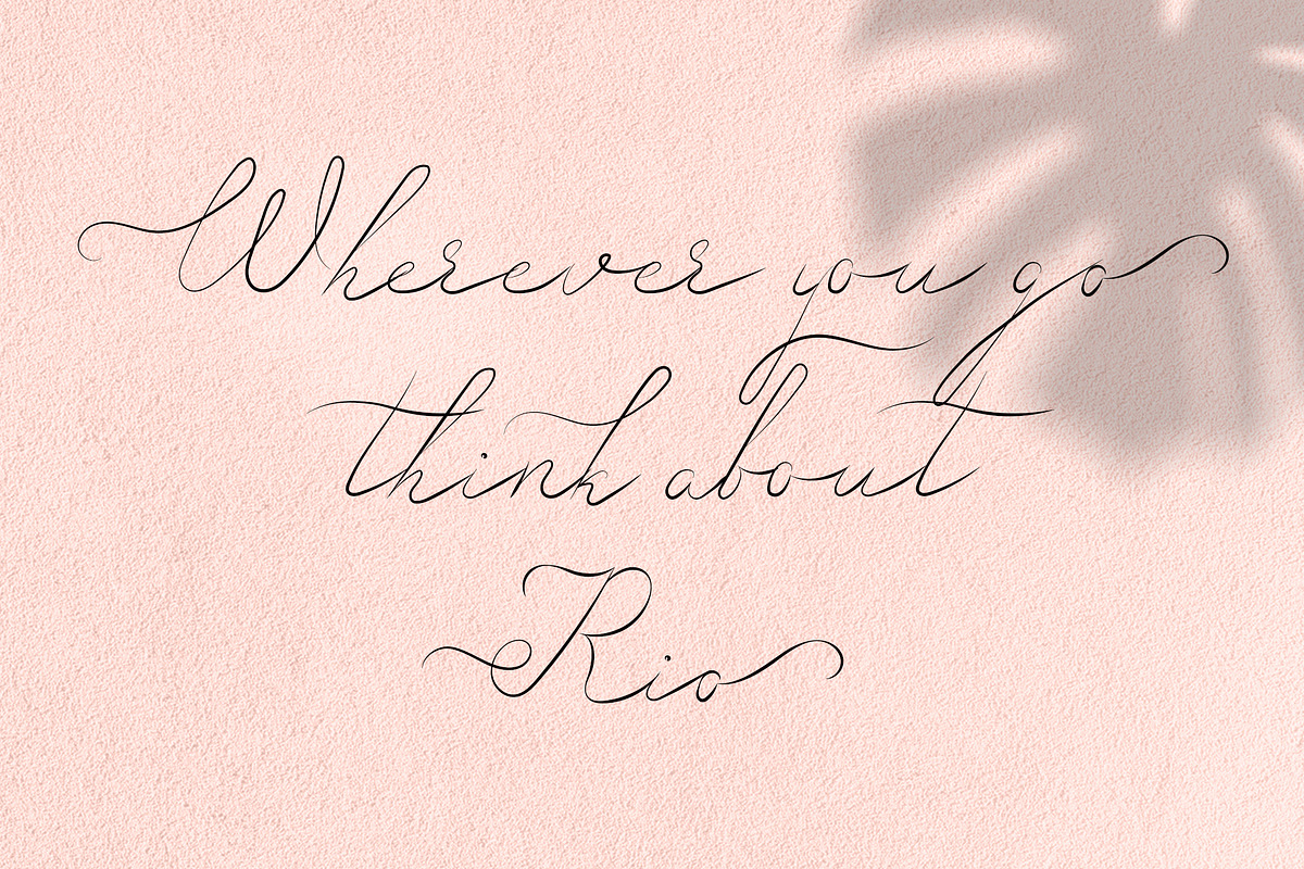 Rio Love | Signature Script Font preview 3