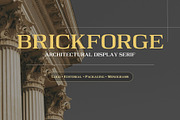 Brickforge Square Serif Display Font, a Serif Font by Voleshads (Thumbnail 1 of 10)