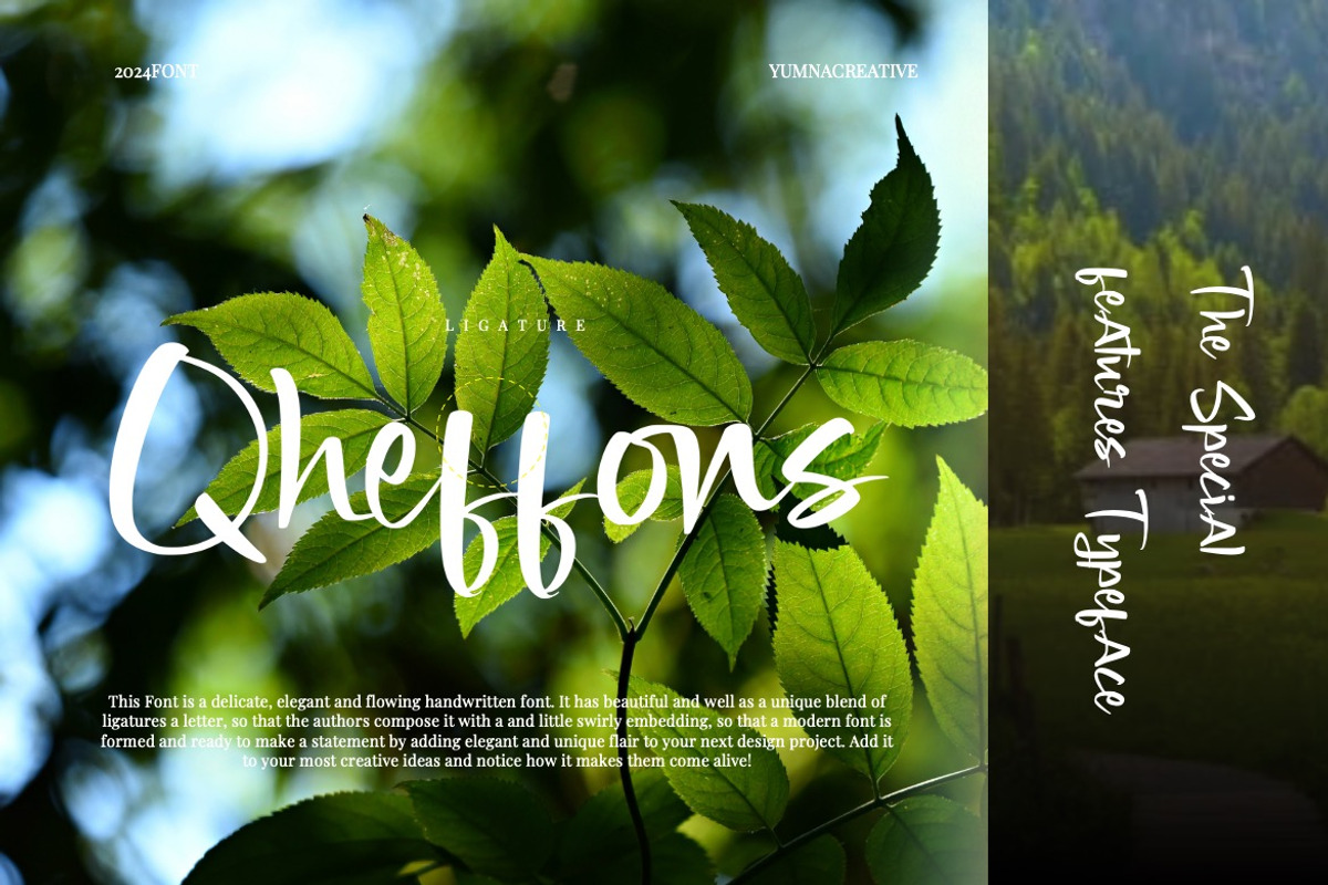Qheffons - Fun Handwritten Font, a Handwritten Font by Dhabee (Photo 2 of 16)