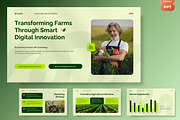 Smart AgriTech Innovation Pitch Deck, a Presentation Template by FIBRINOSÄ (Thumbnail 2 of 7)