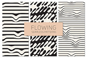 Flowing Seamless Patterns Set, a Pattern Graphic by Curly_Pat (Thumbnail 1 of 4)
