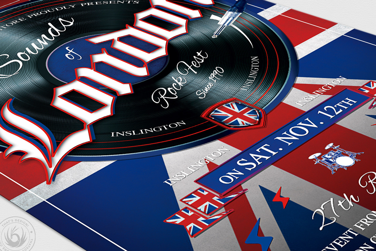 Sounds of London Flyer Template, a Flyer Template by ThatsDesignArt (Photo 6 of 8)