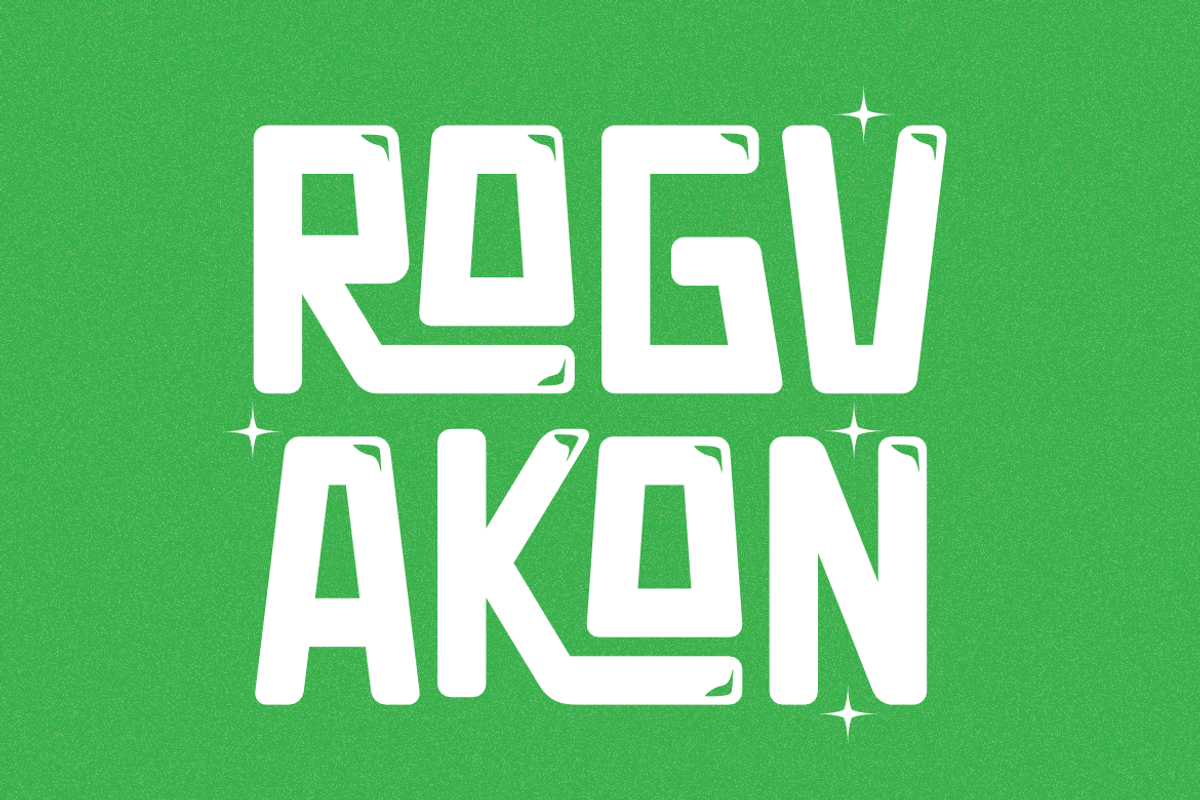 Rogvakon - Bubble Font, a Sans Serif Font by Iqsiart Studio (Photo 6 of 7)
