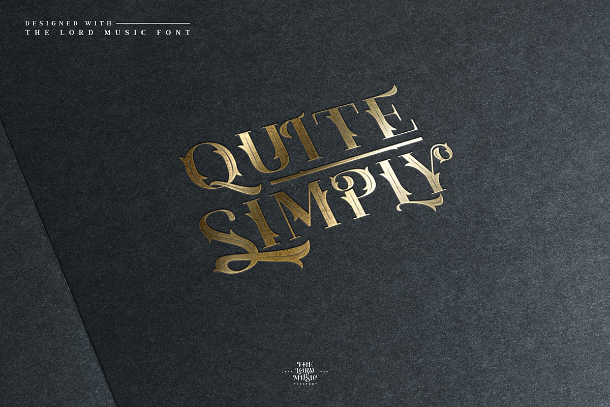 The Lord Music-Decorative font, a Serif Font by Java pep (Photo 10 of 13)