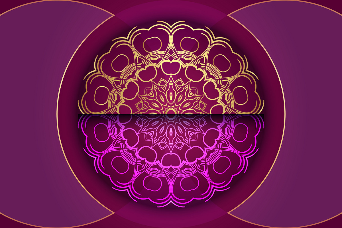 Mandala Oriental Floral art Bundle, a Background Graphic by NJ Himel (Photo 80 of 97)