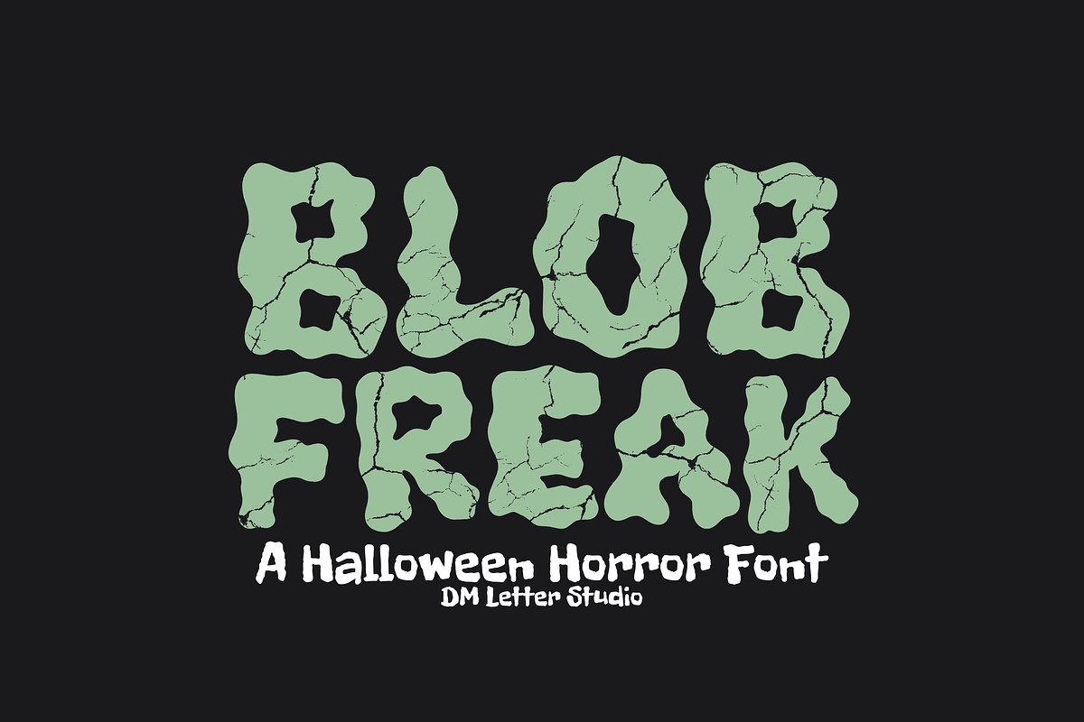 Blob Freak – A Horror Font, a Handwritten Font by Dm Studio (Photo 1 of 10)