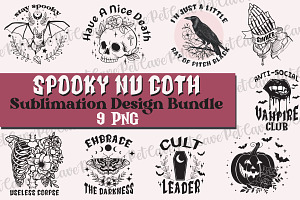 Spooky Nu Goth Sublimation Bundle, a Graphic by Pet Cave