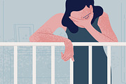 Postpartum depression, a Person Illustration by Good Studio (Thumbnail 2 of 3)