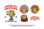 Retro Cheese Mascot Illustration, a Food Illustration by Decoconio Design (Thumbnail 2 of 3)
