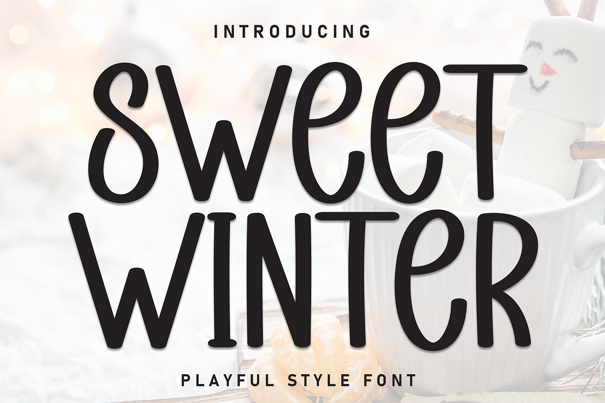 Sweet Winter | Script Font, a Script Font by Scratchones (Photo 1 of 8)