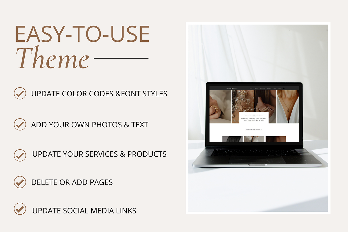 Wix Website Template | Arora Gallery, a Wix Template by Turia Avenue (Photo 3 of 5)