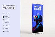 Roll Up Banner Mockup Template, an Advertising Mockup by graphypix (Thumbnail 2 of 4)