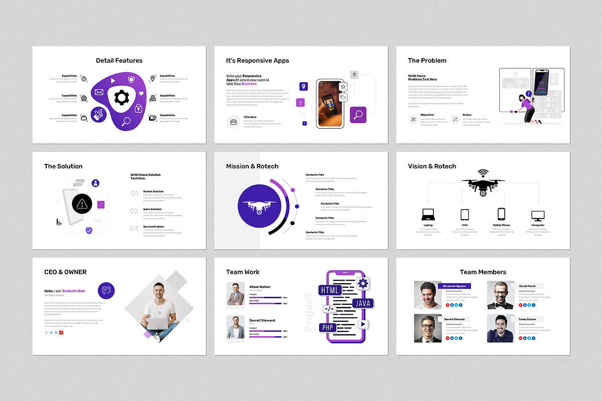 Mobile Presentation Template, a Presentation Template by GenerousArt (Photo 3 of 8)