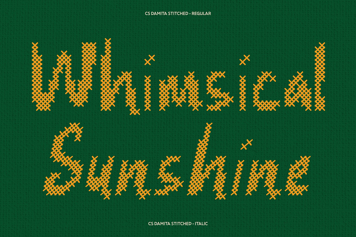 CS Damita Stitched, a Handwritten Font by Craft Supply Co. (Photo 3 of 8)