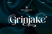 Grinjake Font | Classic Serif Font, a Serif Font by WhymoreArt (Thumbnail 1 of 9)