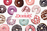 Donuts VECTOR illustrations, a Food Illustration by Natalka Dmitrova art (Thumbnail 11 of 27)