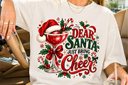 Dear Santa Just Bring Cheer PNG, a Seasonal Illustration by Creative Art (Thumbnail 2 of 3)