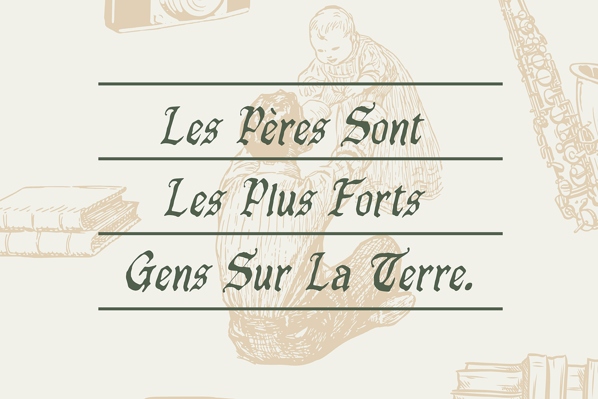 Garthion – Blackletter Font, a Blackletter Font by NDNL Studio (Photo 4 of 10)