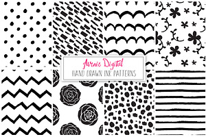 Hand Drawn Vector Patterns - Papers