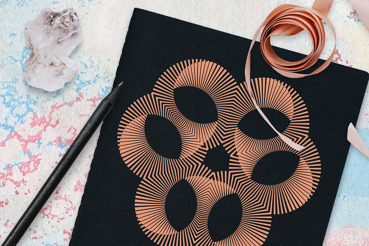 Illusion linear geometric shapes, a Decorative Illustration by ...