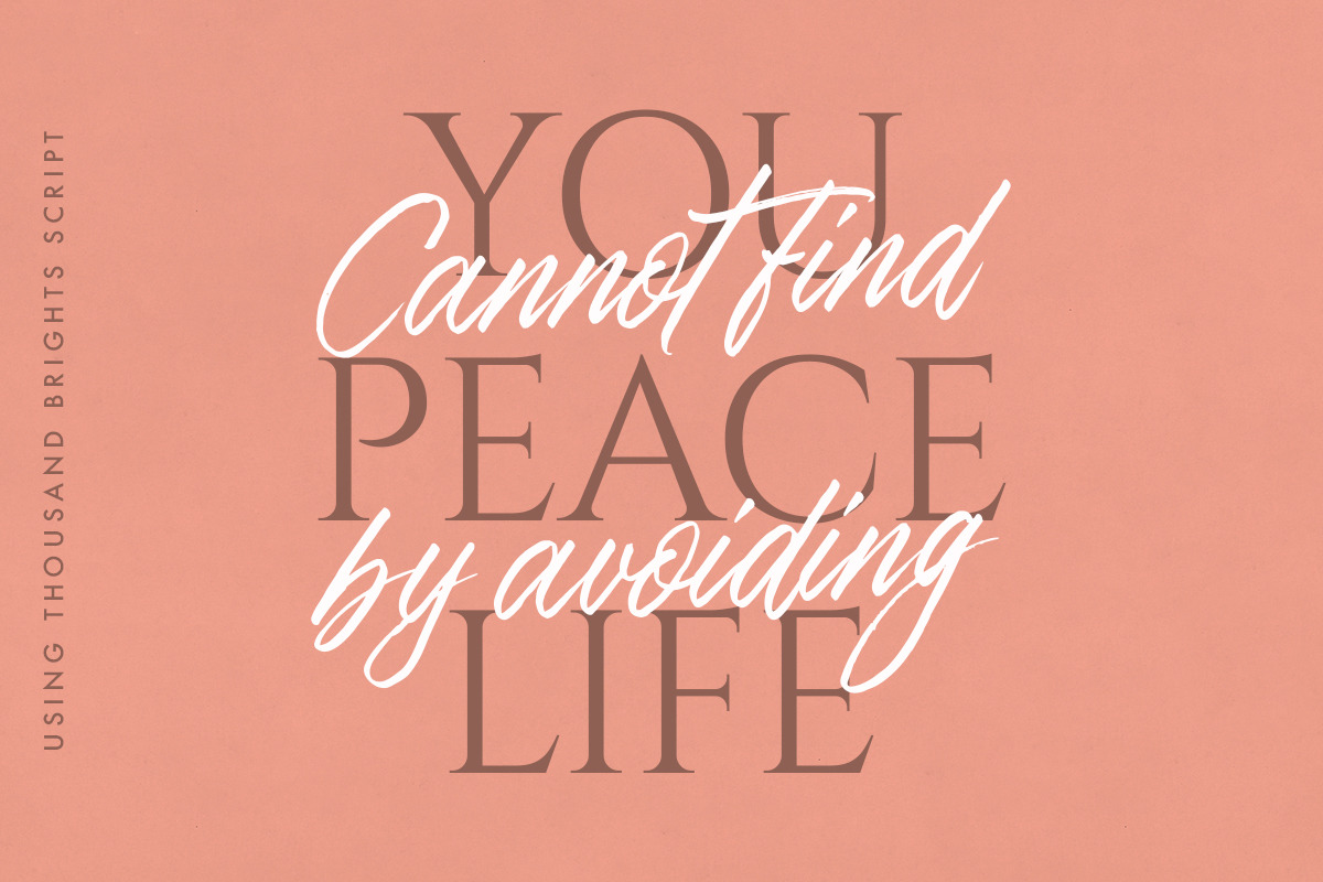 Thousand Brights - Script Font, a Script Font by Letterhend Studio (Photo 7 of 9)