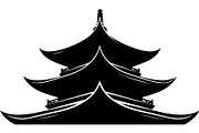 Pagoda Temple Silhouette, an Object Graphic by Creativeshirt (Thumbnail 11 of 20)