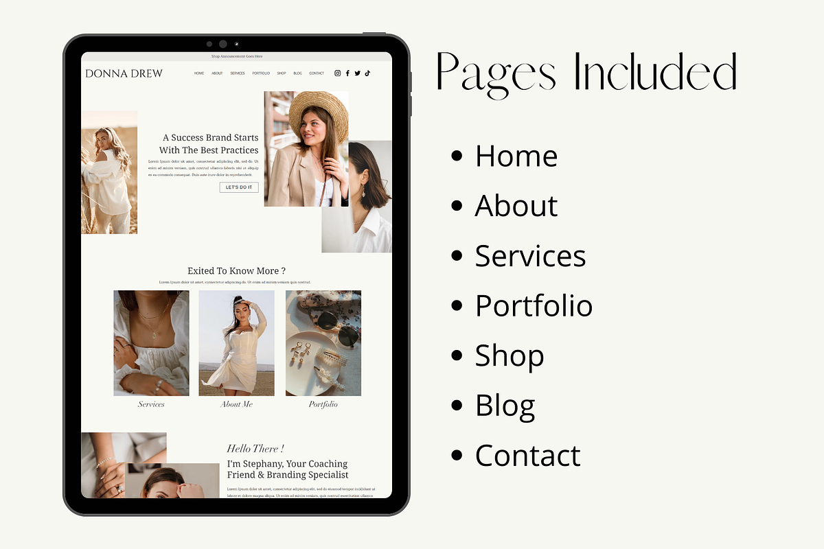 Wix Website Template, a Wix Template by AdvertFox (Photo 3 of 10)