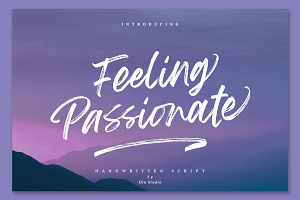 Feeling Passionate - Brush Font