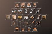 Coffee Shop 3D Icon Pack, an Object 3D Model by Haps Space (Thumbnail 4 of 4)