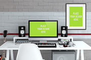 Home Recording Studio Mock-Up #2, a Mac Mockup by Bobboz Store (Thumbnail 4 of 5)