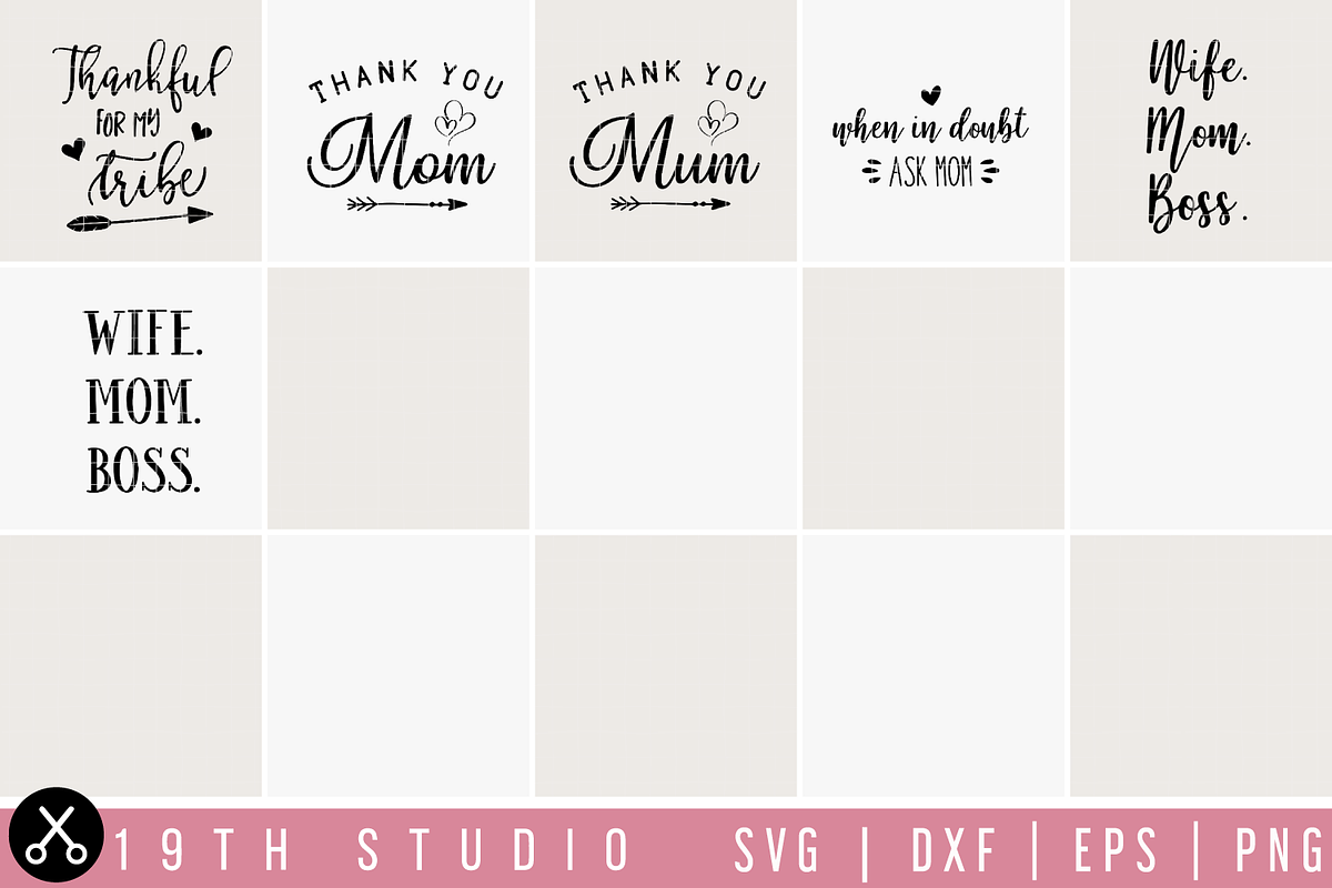 Mom, Mum SVG Bundle | MB23, an Illustration by Craft House SVG (Photo 4 of 4)