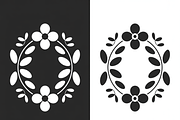 Black and white flower isolated icon, an Illustration by Amazin_art (Thumbnail 7 of 13)