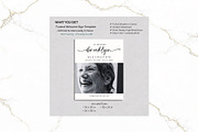 Funeral Welcome Sign B&W Canva FR004, a Poster Template by TyphoonStudio (Thumbnail 2 of 10)